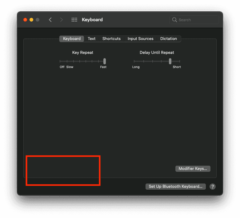 Enable Keyboard Setup Assistant if Change keyboard type is hidden